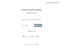 Tablet Screenshot of portsmouthsupply.com